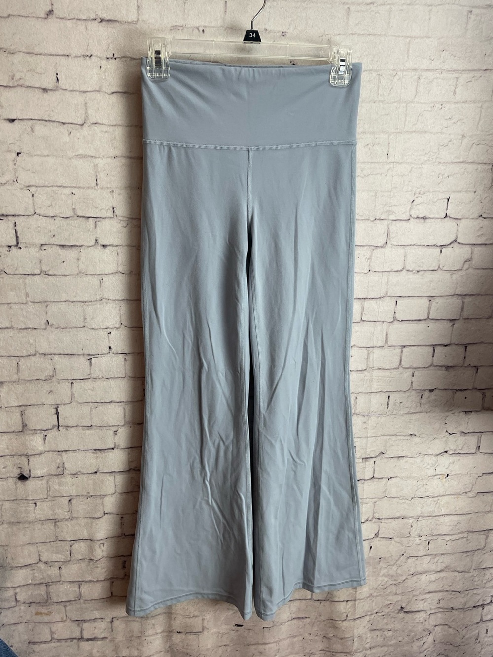 Athleta size small elation flare pants gray blue yoga pants